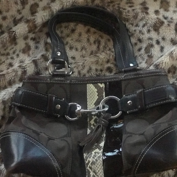 Sold Coach Purse snake trim - Picture 3 of 8